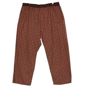 NFL Cleveland Browns Pajama Pants Mens XL flannel orange black plaid classic
